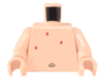 Torso SpongeBob with Black Navel and Red Spots Pattern / Light Nougat Arms / Light Nougat Hands