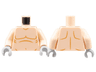 Torso Bare Chest, Dark Orange Muscles and Stomach Outline Pattern / Light Nougat Arms / Light Bluish Gray Hands