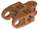 Technic, Axle Connector 2 x 3 with Ball Joint Socket - Open Sides, Angled Forks with Closed Axle Holes