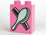 Duplo, Brick 1 x 2 x 2 with Comb and Brush Pattern