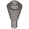 Cone 1 x 1 Inverted with Bar