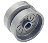 Wheel 18mm D. x 12mm with Axle Hole and Stud, Solid Brake Rotor Lines