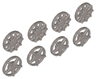 Wheel Cover 5 Spoke and 10 Spoke for Wheel 18976, 8 in Bag - 4 of Each (Multipack)