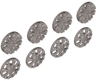Wheel Cover 7 Spoke Y-Shape and 10 Spoke T-Shape for Wheel 18976, 8 in Bag - 4 of Each (Multipack)