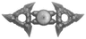 Minifigure, Weapon Shuriken Throwing Star with Textured Grips, 2 on Sprue