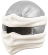 Minifigure, Headgear Ninjago Wrap Type 2 with Molded White Wraps and Knot Pattern