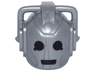 Minifigure, Head, Modified Robot with 2 Handles with Black Eyes and Mouth Pattern (Cyberman)