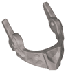 Minifigure, Visor Pointed with Round Dimples and Spikes