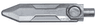 Minifigure, Weapon Sword, Blade with Bar End