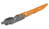 Bionicle Weapon Protector Sword with Marbled Orange Pattern