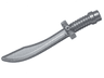 Minifigure, Weapon Sword, Saber / Dao Curved Blade and Hilt with Bar End