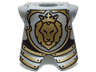Minifigure Armor Breastplate with Leg Protection with Lion Head Pattern