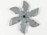 Technic Circular Saw Blade with Pin Hole and Six Teeth (Large Shuriken Throwing Star)