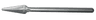 Minifigure, Weapon Pike / Spear - Handle with Round End
