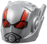 Minifigure, Headgear Helmet with Ear Antennas with Dark Red Goggles, Red Stripes and Breathing Mask Pattern