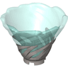 Tornado of Spinjitzu Narrow with Molded Trans-Light Blue Top Pattern