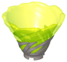 Tornado of Spinjitzu Narrow with Molded Trans-Neon Green Top Pattern