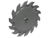 Technic Circular Saw Blade 9 x 9 with Pin Hole and Teeth in Same Direction
