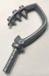 Minifigure, Weapon Hook with 3 Spikes