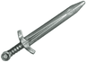 Minifigure, Weapon Sword, Greatsword Pointed with Upturned Crossguard