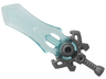 Minifigure, Weapon Sword Large with Molded Trans-Light Blue Blade Pattern