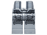 Hips and Legs with Black and Silver Armor and Knee Pads Pattern