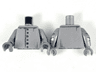 Torso Silver Paint, Rivets, Dark Bluish Gray Smudges Pattern / Flat Silver Arms with Elbow Joint Panels / Dark Bluish Gray Hands