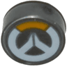 Tile, Round 1 x 1 with Overwatch Logo Pattern