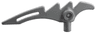 Minifigure, Weapon Crescent Blade, Serrated with Bar