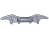 Minifigure, Weapon Batman Batarang (2 Bat Wings with Bar in Middle)