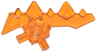 Minifigure, Weapon Blade with Bars and 5 Spikes