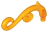 Plant Stem, Curved with Bar, Thorns, and Swirls