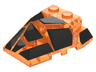 Wedge 4 x 4 Fractured Polygon Top with Black Facets Pattern