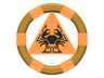 Ring with Center Triangle with Gold Bands and Crab Pattern (Atlantis Treasure Key)