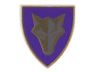 Minifigure, Shield Triangular Short with Purple and Gold Danju Wolf Pattern
