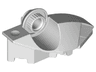 Large Figure Foot with Rotation Joint Ball Half Vertical