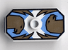 Minifigure, Shield Octagonal Long with Stud with Knights Kingdom Jayko Hawk Pattern (Printed Version)