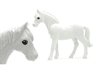 Horse, Belville with Large Round Eyes with Light Gray Top and Dark Orange Bottom Eyelids, Small Glints Pattern