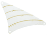 Cloth Sail Triangular 17 x 20 with Dark Tan Stitching Pattern