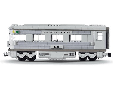 LEGO Santa Fe Cars - Set II (dining, observation, or sleeping car) (10022-1) set, 2002