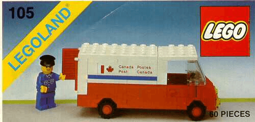 LEGO Canada Post Truck (105-1) set, 1984