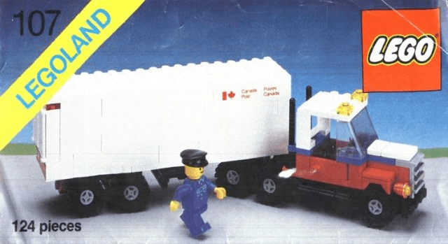 LEGO Canada Post Mail Truck (107-2) set, 1985