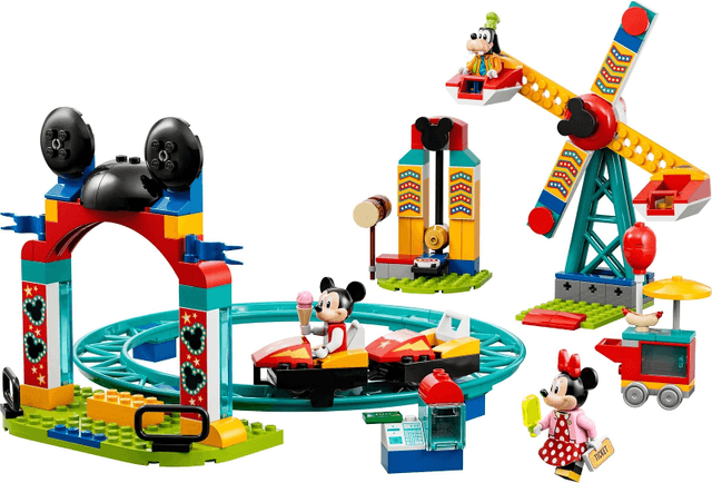 LEGO Mickey, Minnie and Goofy's Fairground Fun (10778-1) set, 2022