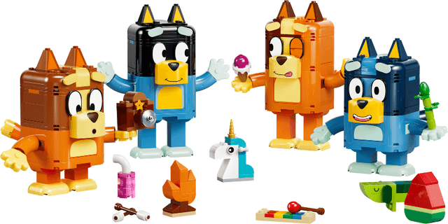 LEGO Brick-Built Bluey Family (11217-1) set, 2026