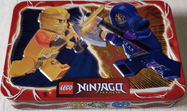 LEGO Arin vs. Wolf Mask Guard metal box (112404-1) set, 2024