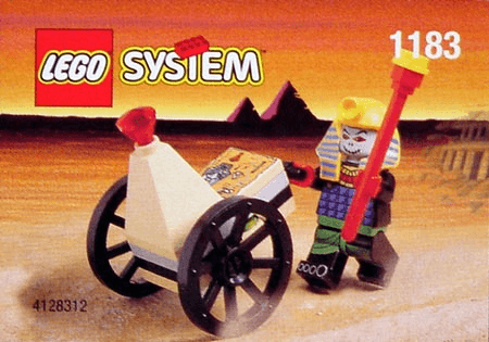 LEGO Mummy and Cart (1183-1) set, 1999
