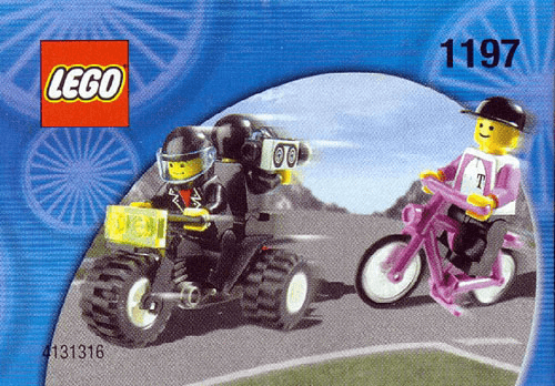 LEGO Telekom Race Cyclist and Television Motorbike (1197-1) set, 2000