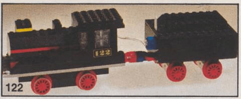 LEGO Loco and Tender (122-1) set, 1969