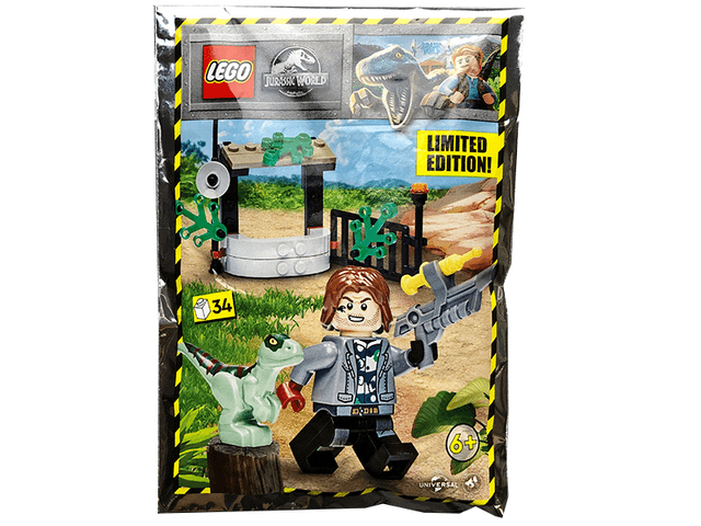 LEGO Rainn Delacourt with Raptor foil pack (122224-1) set, 2022