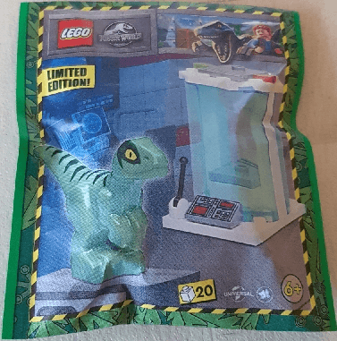 LEGO Raptor with Incubator paper bag (122327-1) set, 2023